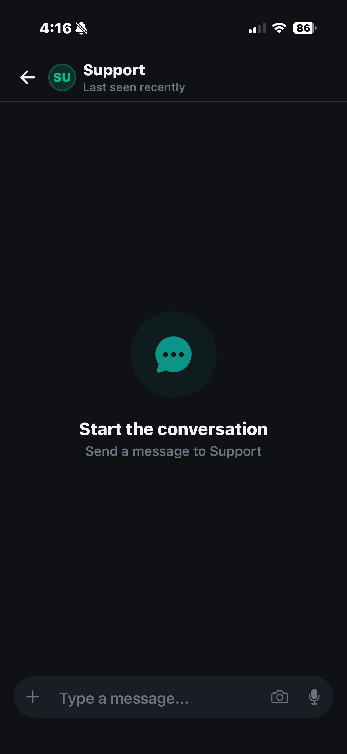 Écran de chat Support de Furrsati